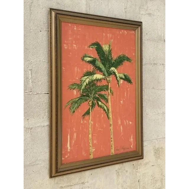 Brighten your walls with the charm of a Vintage Coastal Original Palm Tree Oil Painting. This captivating artwork captures...
