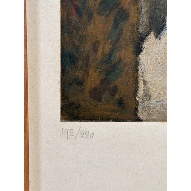 Color print/lithograph on wove paper after Pierre Bonnard's iconic work depicting an intimate winter landscape. The...