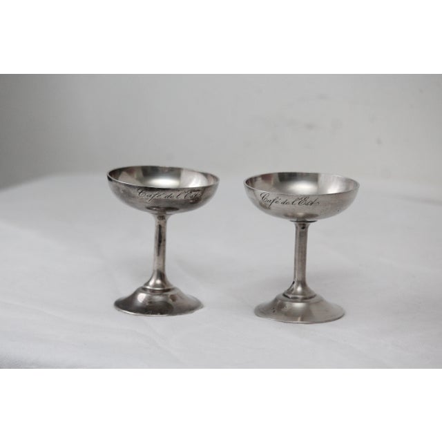 Metal Silver Ice Cream Bowls, 1970s, Set of 11 For Sale - Image 7 of 18