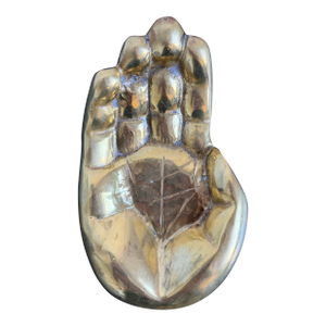 Bronze Modernist Hand Sculpture, Brazil 1990s