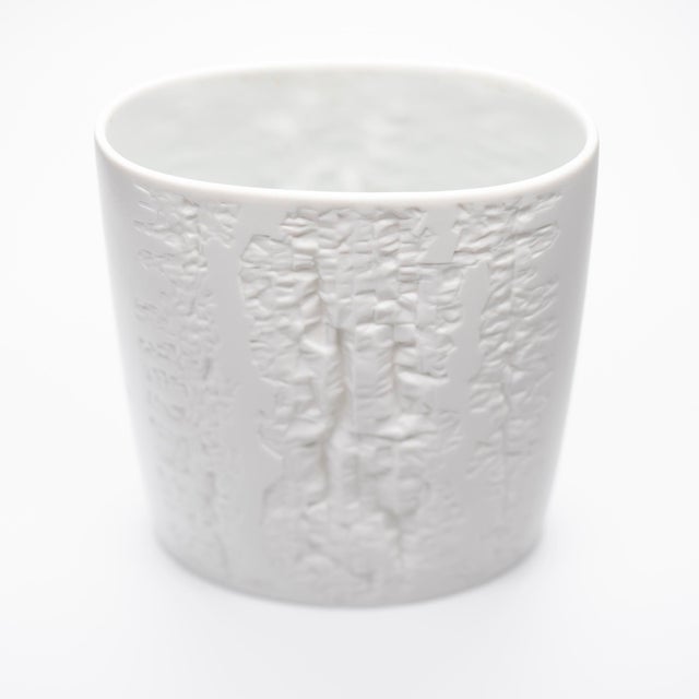 White Bisque Porcelain Vases by Martin Freyer for Rosenthal, 1975, Set of 2 For Sale - Image 11 of 13