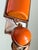 Vintage 1960s Mod Geometric Clip on Earrings Orange White, Attributed to Pierre Cardin, A Pair For Sale - Image 11 of 12