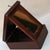 Wood Antique 19th Century Walnut Traveling Shaving Box With Folding Mirror - Gentleman's Dressing Box For Sale - Image 7 of 10