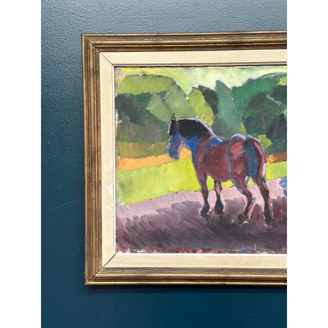 Harald Fredriksson, Häst II, 1950s, Oil Painting on Canvas, Framed For Sale - Image 16 of 18