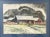 Impressionist Vintage Impressionist Watercolor of Bucks County Pennsylvania Barn For Sale - Image 3 of 7