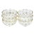 Mid-Century Modern Glamorous Cut Crystal German Bowls With Gold Detailing - 6 Pieces For Sale
