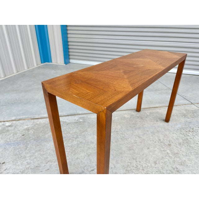 Lane Furniture 1960s Mid Century Walnut Console by Lane For Sale - Image 4 of 9