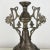 Antique 1900's pewter Art Nouveau candlestick holder