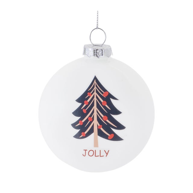 2020s Tree Sentiment Ball Ornament (Set of 6) For Sale - Image 5 of 5