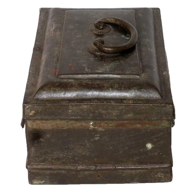 Used to hold tea or spices in India, this small antique, English Victorian period rectangular box is beautifully simple in...