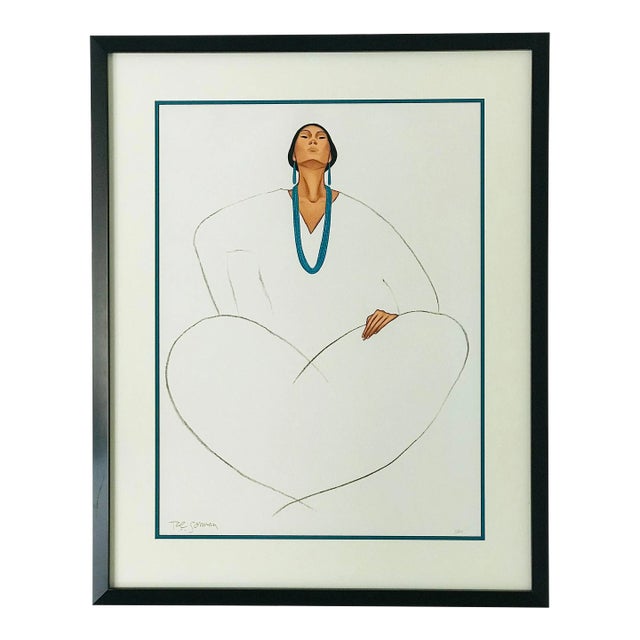 R C Gorman Original Lithograph “Proud Lady” For Sale