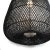 Contemporary Black Wicker Bottle Pendant Light Large For Sale - Image 3 of 7
