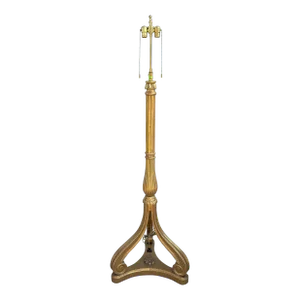 Nancy Corzine Art Deco Style Giltwood Floor Lamp