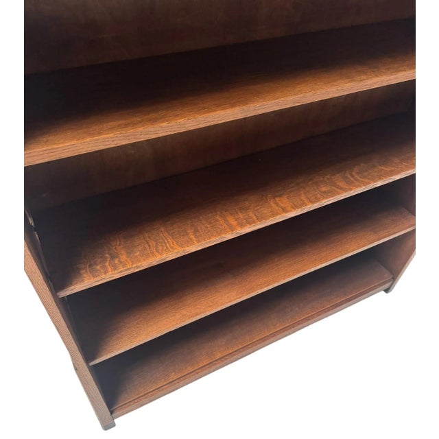 Art Deco Amsterdam School Open Bookcase by Willem Penaat for Metz & Co., 1920s For Sale - Image 11 of 13
