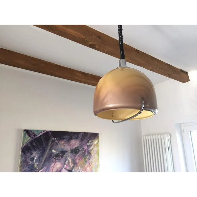 Metal Pendant in the style of Guzzini, 1960s For Sale - Image 7 of 8