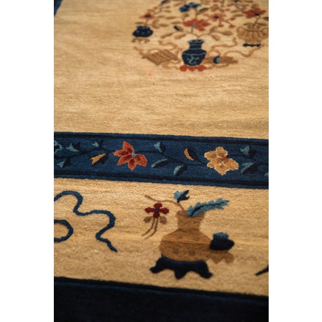 Shabby Chic Antique Peking Carpet - 9'1" x 11'6" For Sale - Image 3 of 12