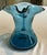 Mid 20th Century Rainbow Art Glass Hand-Blown Cerulean Blue Mini Pitcher / Creamer — Huntington, Wv, C. 1954–1973 For Sale - Image 5 of 7