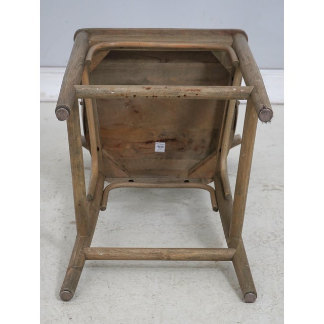 Set of 4 Bistro Walnut Counter Stools or Chairs For Sale - Image 17 of 18