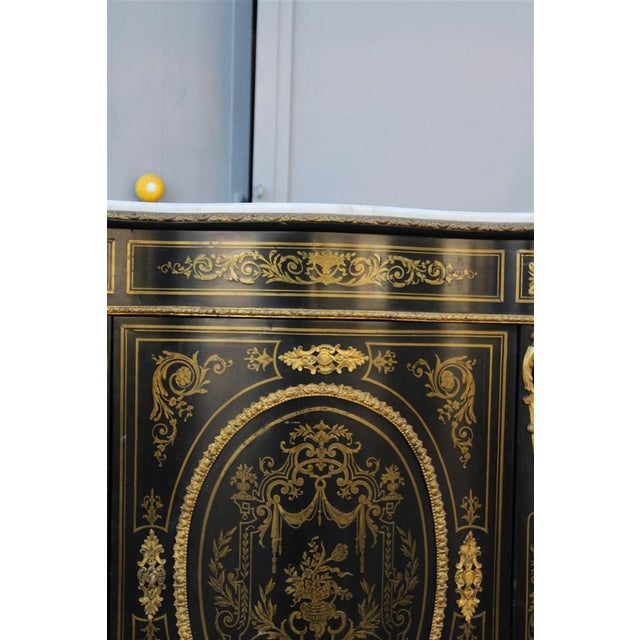 Napoleon III Black and Gilt Boulle Cabinet, 1860s For Sale - Image 13 of 18