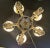 French 1930s French Hand Painted Porcelain Five Light Chandelier For Sale - Image 3 of 12