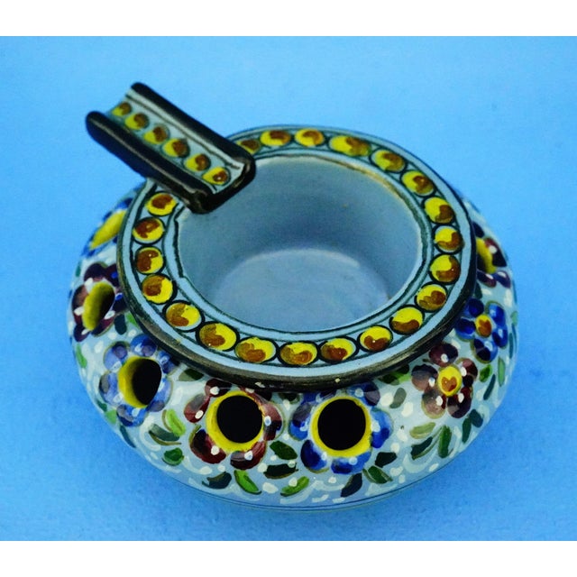 1950s Vintage Ceramic Ashtray by Molaroni Pesaro, Italy, 1900 For Sale - Image 5 of 18