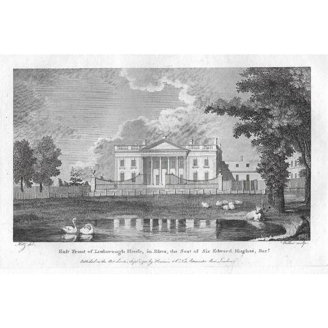 Late 18th Century 1788 English Country House Engravings - Set of Four For Sale - Image 5 of 10