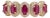 14k Gold Vintage Inspired 1.5ct Ruby & Diamond Halo Wedding Band Ring Size 6.5 For Sale