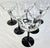 90s Glam Goth Champagne Coupes- Set of Six For Sale - Image 9 of 11