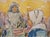 Charming watercolor by Henry MORET (1856-1913), representing two Breton women, a rare theme in his work, made up almost...