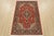 Farmhouse Fine Qom Rug 3’3” X 4’11” Red Wool Traditional Hand-Knotted Oriental Carpet For Sale - Image 3 of 12