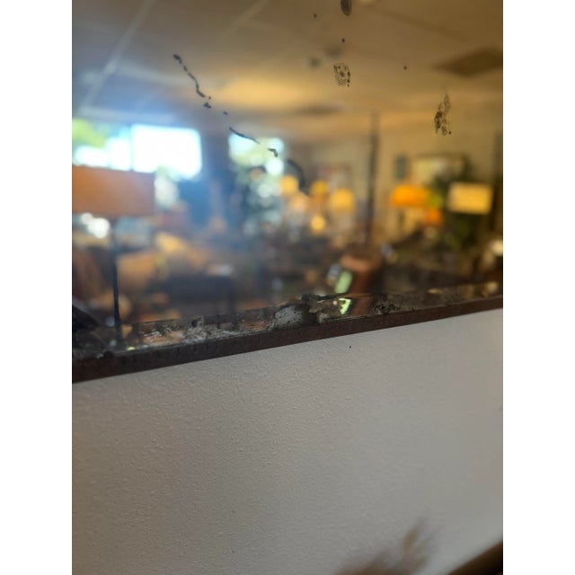 Art Deco Wrought Iron Mirror — Hand-Forged Scroll & Leaf Design For Sale - Image 4 of 10