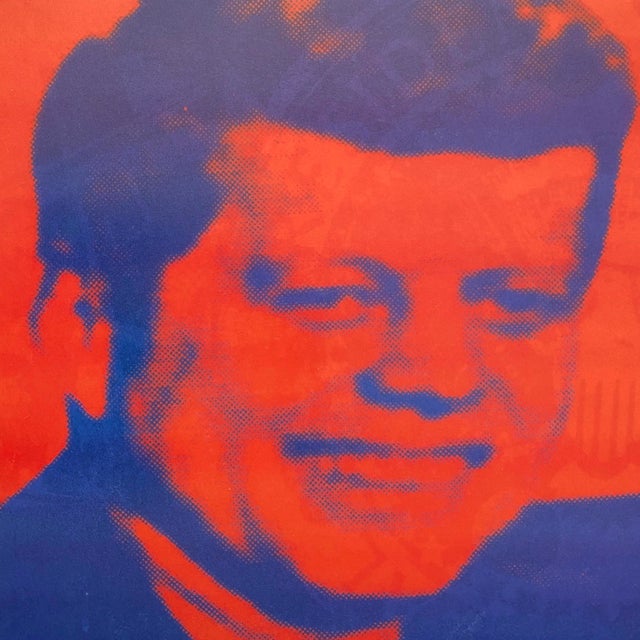 Andy Warhol Foundation Vintage Offset Lithograph Print Framed JFK Pop Art Poster " Flash-November 22, 1963 From the Flash Portfolio " 1968 For Sale - Image 16 of 18