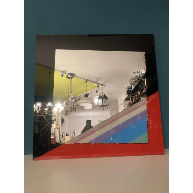 Italian Art Object Mirror by Eugenio Carmi for Acerbis, 1970 For Sale - Image 10 of 11