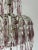 1920s Italian Micro-Beaded Tiered Amethyst Crystal Prisms Chandelier C 1920 One of Two For Sale - Image 5 of 14