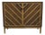 Bassett Mirror Co. Metro Collection Ash Veneer Contemporary Glamour Style 42" Bar Cabinet A2427 For Sale