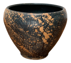 Mid-Century German Studio Pottery Brutalist Bowl Vase by Gerhard Liebenthron, 1960s