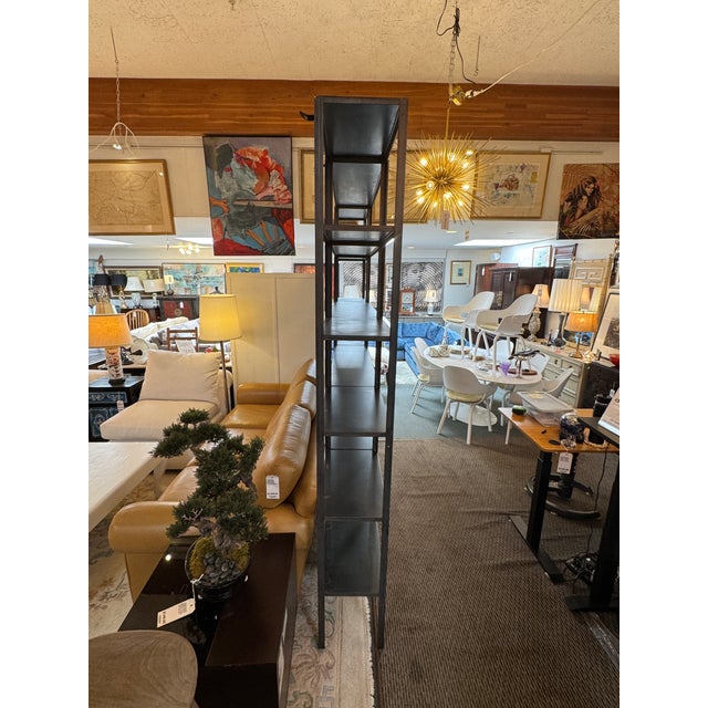 Industrial Metal Shelving Unit For Sale - Image 9 of 12