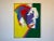 Mid-Century Modern Large Vintage Helen Stein Colorful Expressionist Abstract Acrylic on Canvas Painting – Signed For Sale - Image 3 of 12