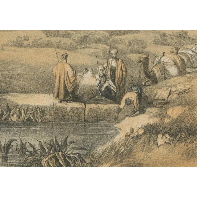 After David Roberts, Surroundings of Jerusalem Biblical Landscape, 1862, Chromolithograph For Sale - Image 4 of 6