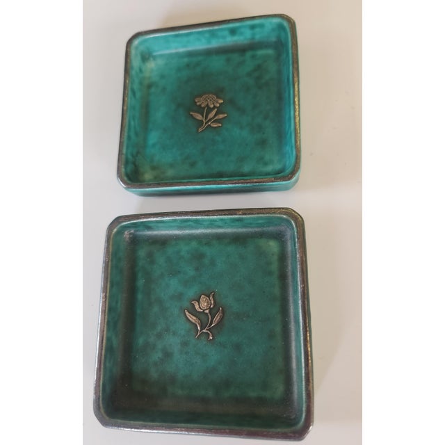 1930s Argenta Stoneware: Trays by Wilhelm Kåge, Sweden- Set of 4 For Sale In New York - Image 6 of 13