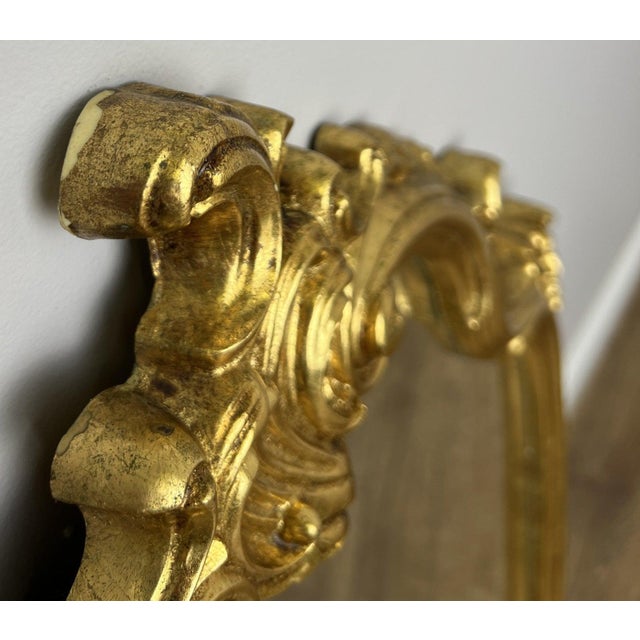 Vintage French Style Ornate Wall Mirror For Sale - Image 11 of 13