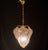 1970s Vintage Murano Chandelier With Leaves of Orange and Pink Highlights For Sale - Image 4 of 12