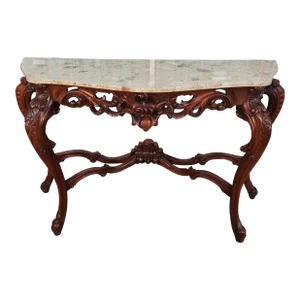 1960s Console Table With Marble To