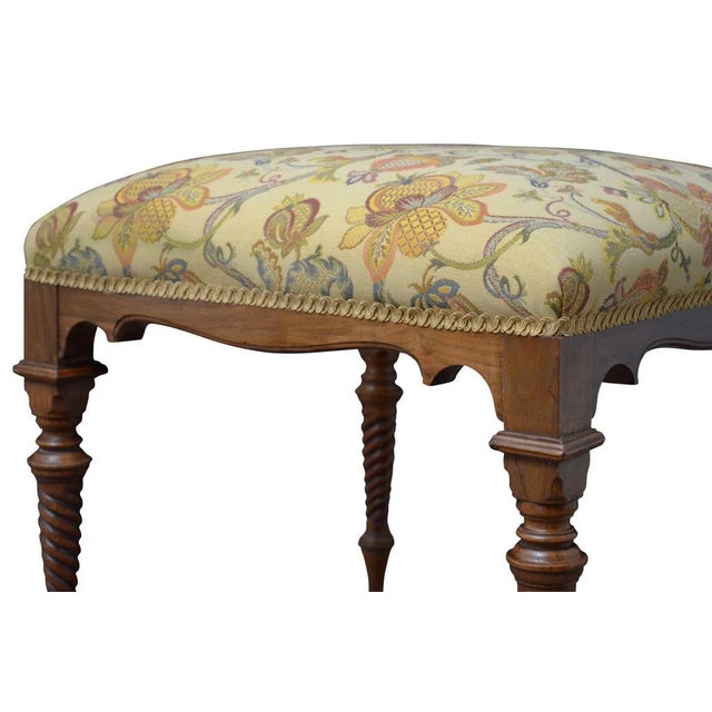Victorian Walnut Stool For Sale - Image 5 of 11