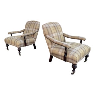 George Smith Edwardian Style Chairs For Sale