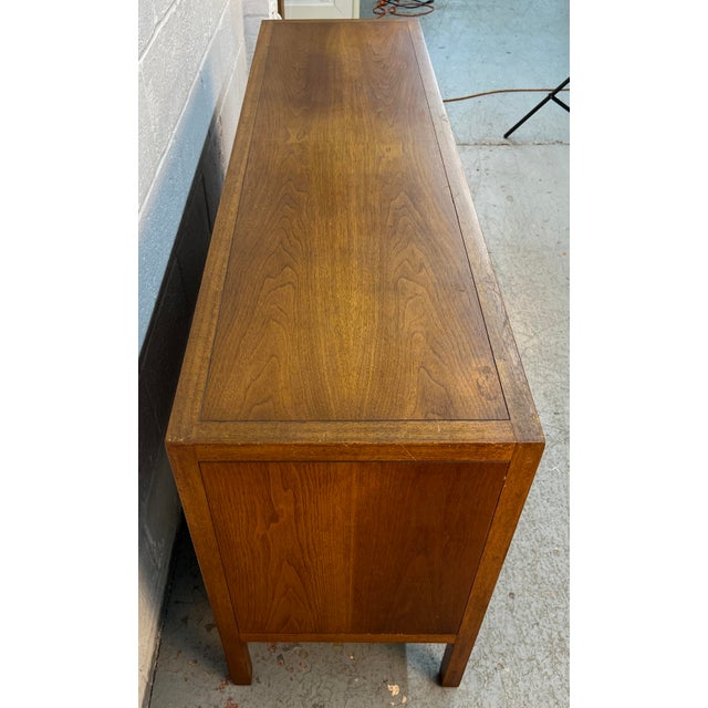 Mid 20th Century Walnut Credenza by Henredon For Sale - Image 9 of 16