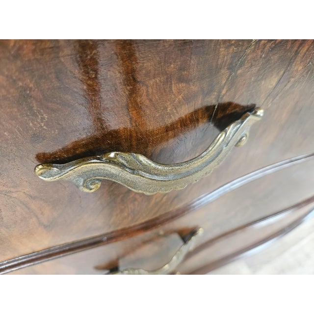 Chippendale Chest of Drawers in Walnut Burl, 1940 For Sale - Image 12 of 18