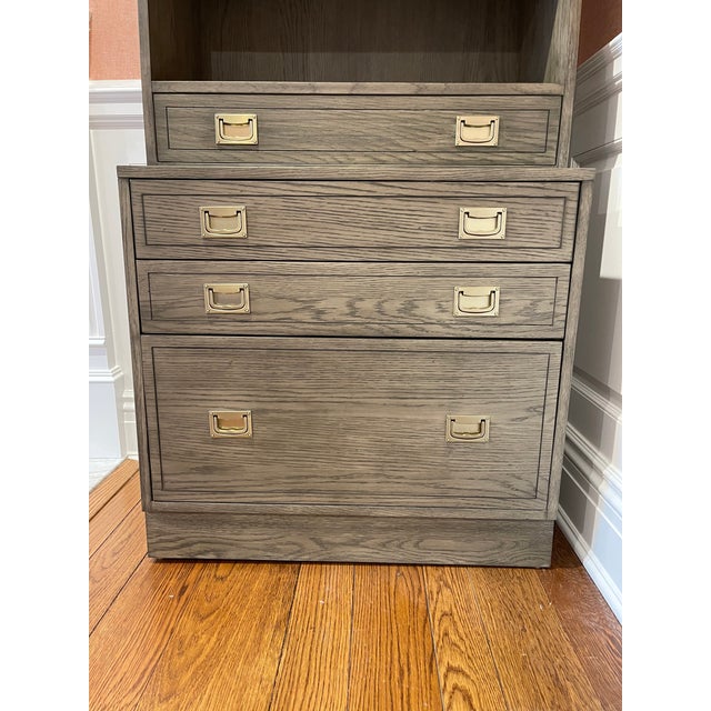 Ethan Allen Callum File Base With Bookcase Chairish