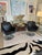 Mid-Century Modern Vintage Danish Bolia Black Leather Swivel Club Chairs For Sale - Image 3 of 14