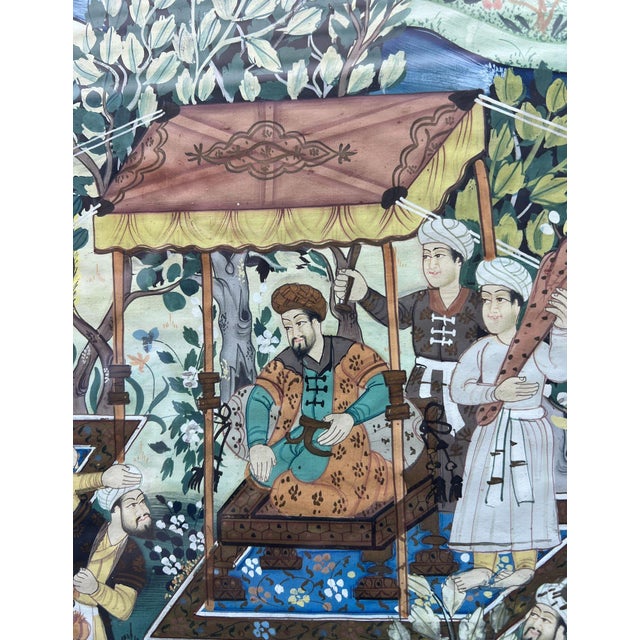 Framed Asian Garden Pavillion Scene Reproduction Print For Sale In Los Angeles - Image 6 of 10